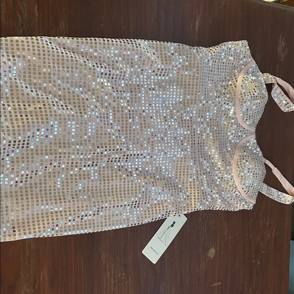 Amazon Shimmering Pink Dress